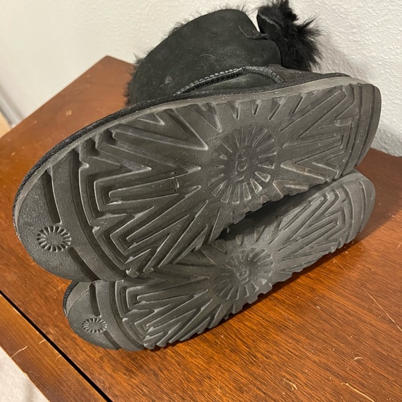 Black Ugg midi boot with Bow - Picture 3 of 3